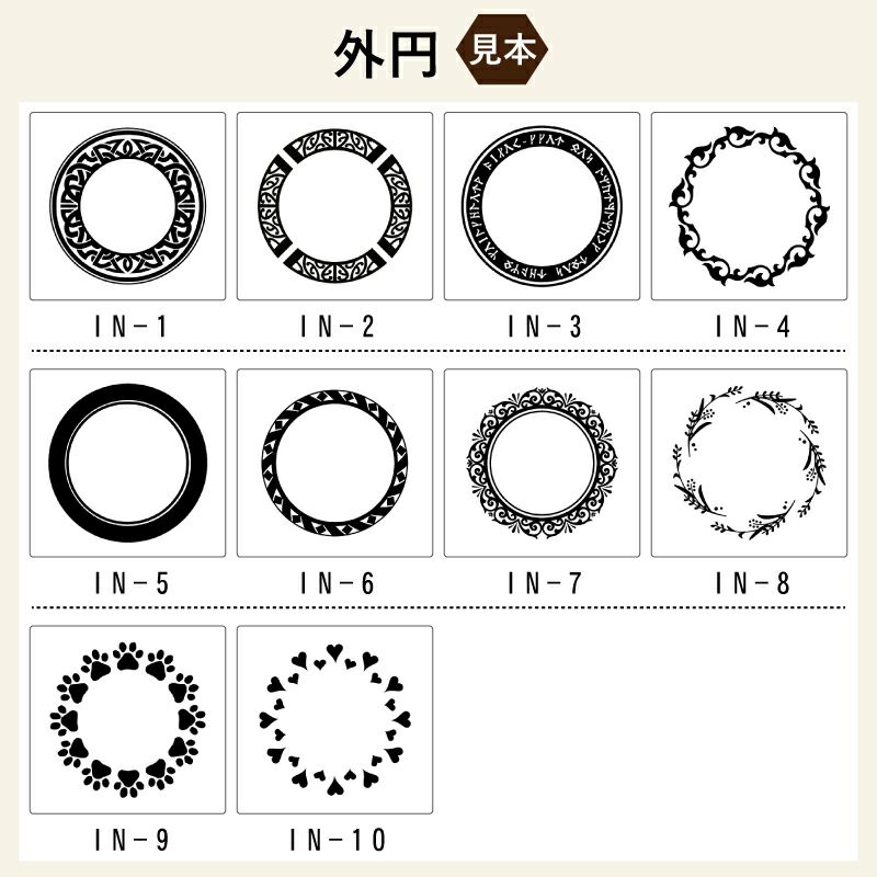 名入れする文字を囲む枠をお選びいただけます。 彫刻 刻印 ですので、絶対に消えません。ビールグラス、ビアジョッキにも最適です。
